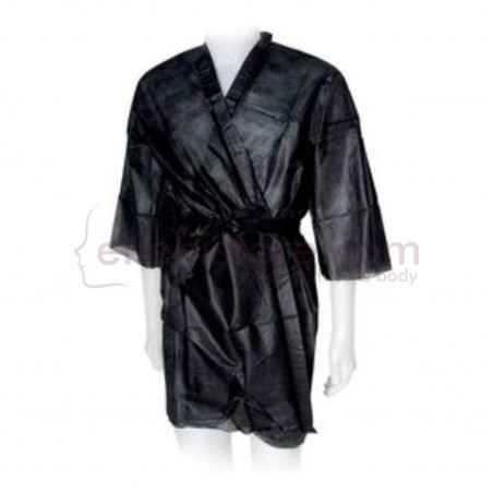 Kimono Nero in TNT - Monouso Professionale - Ro.ial