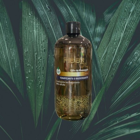 Relax Oil - Olio da Massaggio Gold - Tonificante Rassodante - 500 ML